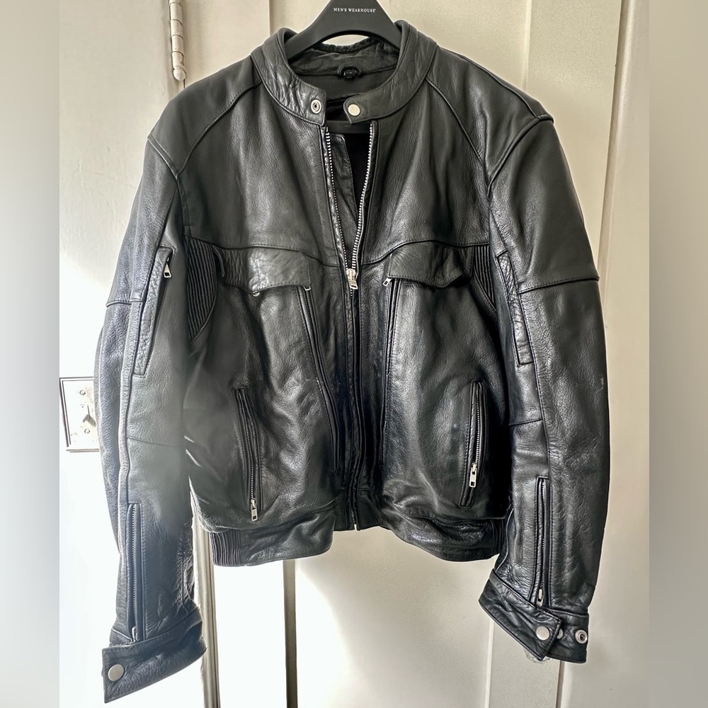 Men's Black Leather Jacket
